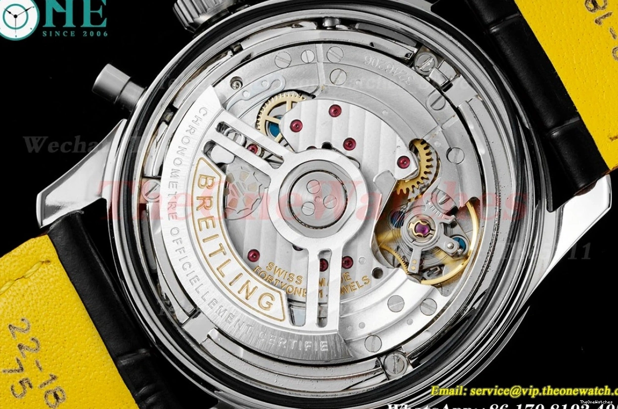 LE Asian BLSF Chronograph Navitimer SS B01 Stk White B01 0204